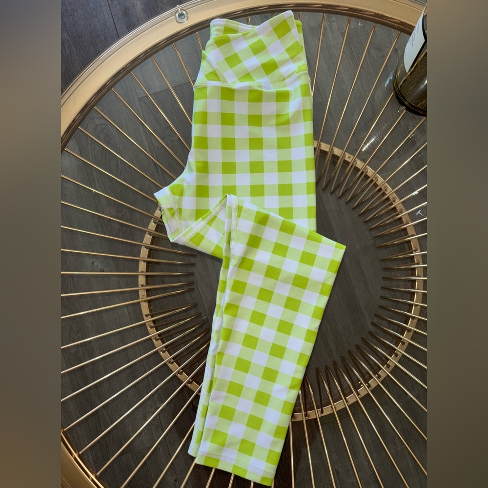 Year of Ours Lime green/White leggings